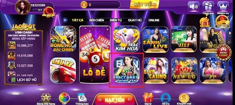 Baccarat thông tấn tại nhà cái 68gb