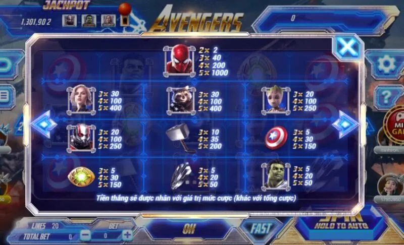 Luật chơi Avengers Academy 68gb