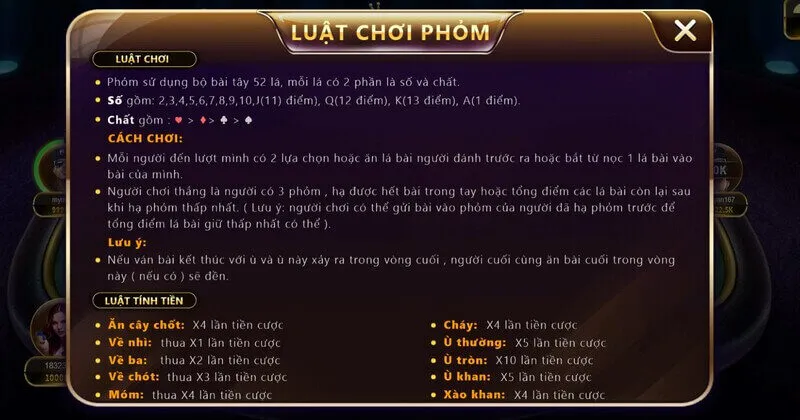 Luật chơi phỏm