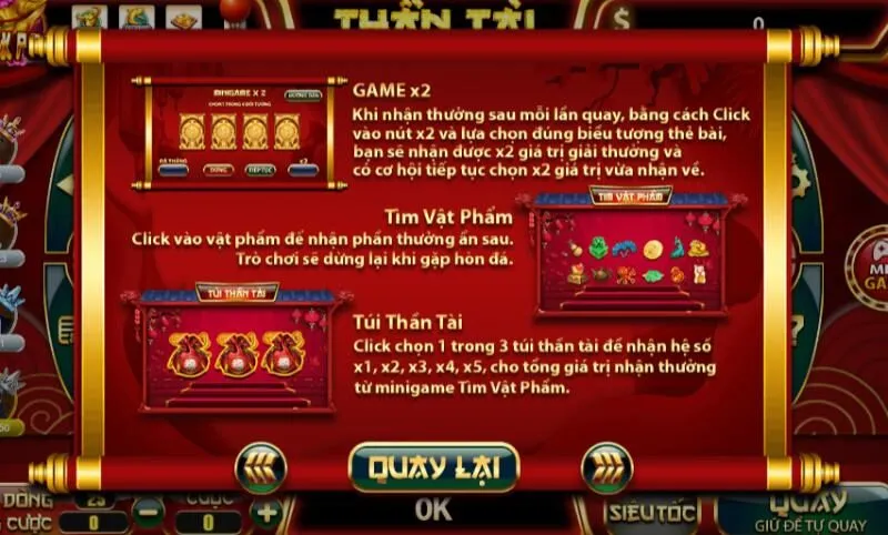 Tỷ lệ trả thưởng của game thần tài đến tại 68gb